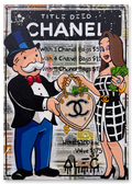 Title Deed Black Monopoly Heart Bag