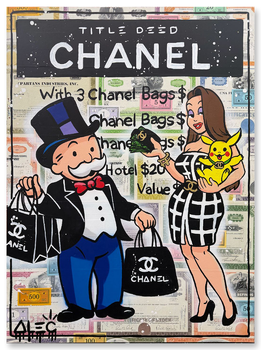 Title Deed Black Monopoly and Girl
