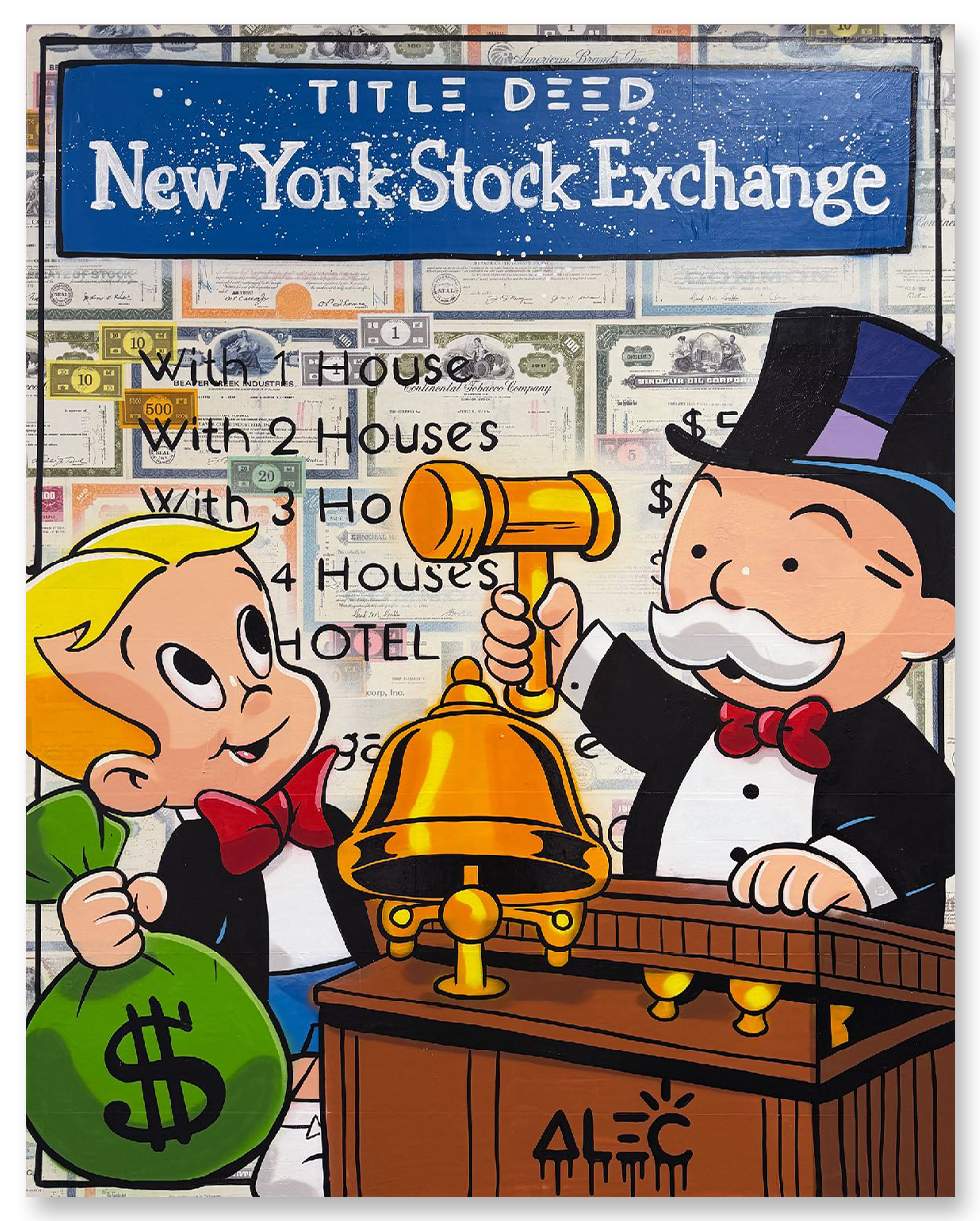 Title Deed NY Stock Exchange Monopoly Richie