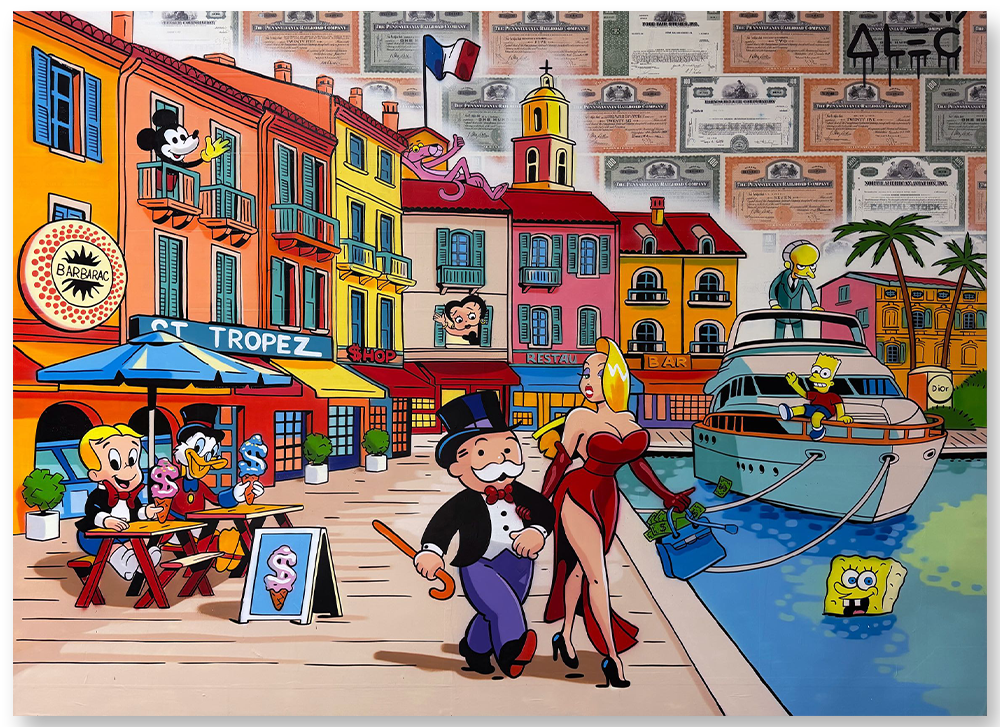 Monopoly Date at the Docks with Characters in St Tropez