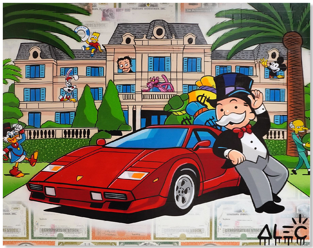 Monopz Team Mansion Red Car
