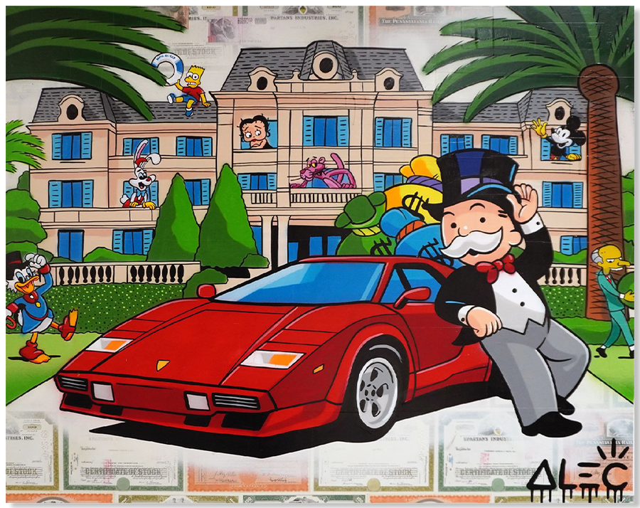 Monopz Team Mansion Red Car