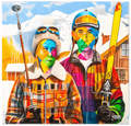Skiing Couple
