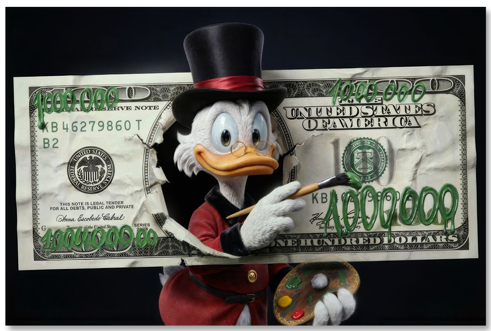 Painting on Money