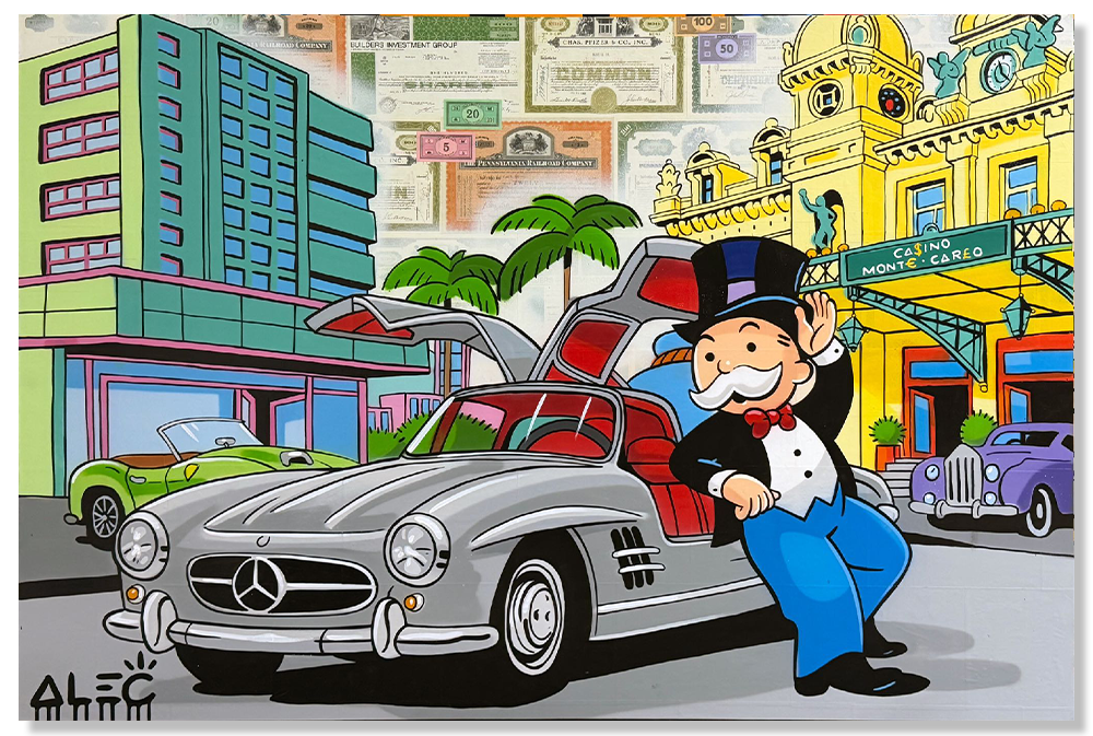 Monopoly Grey Car at Monte Carlo