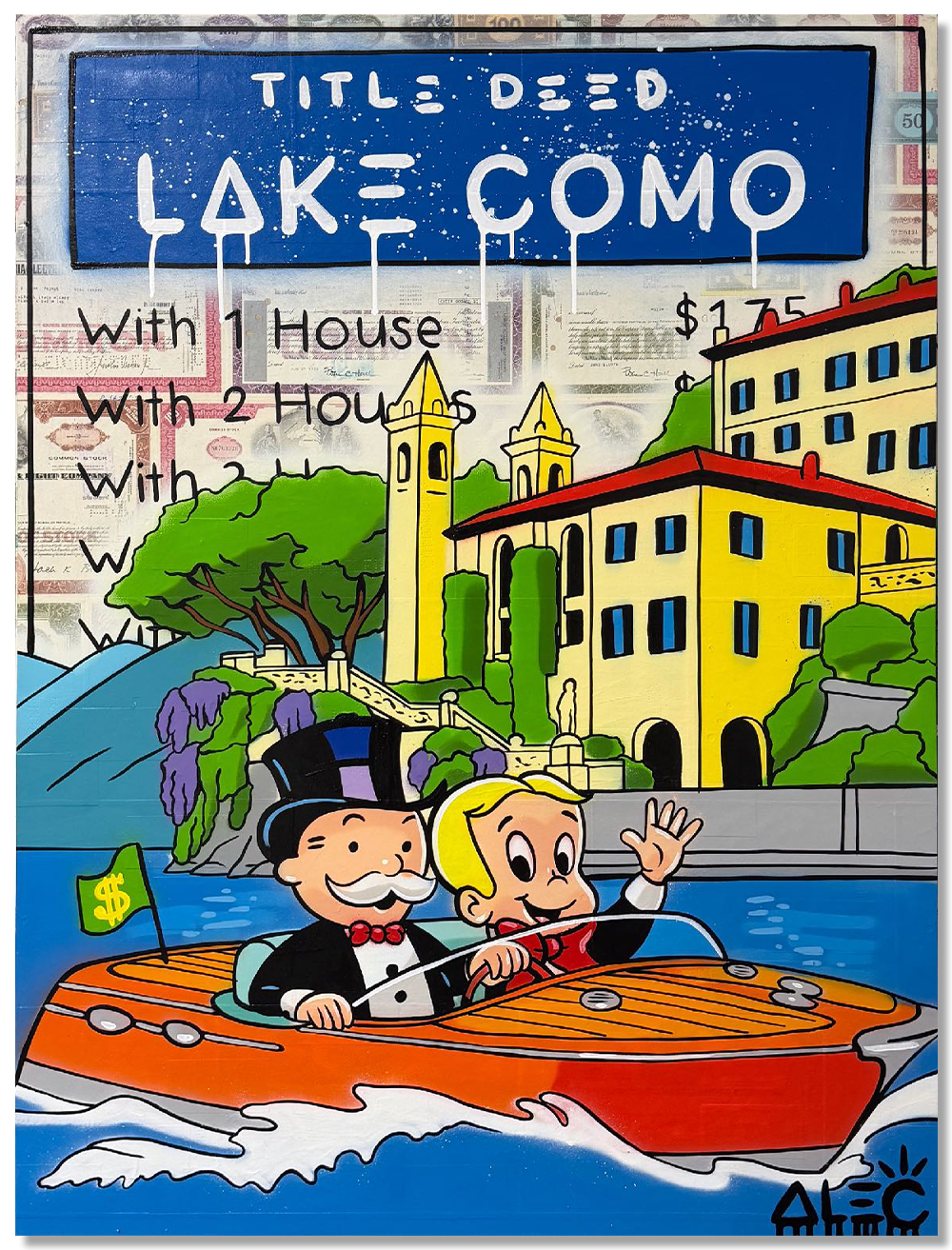 Title Deed Lake Como Richie Monopoly