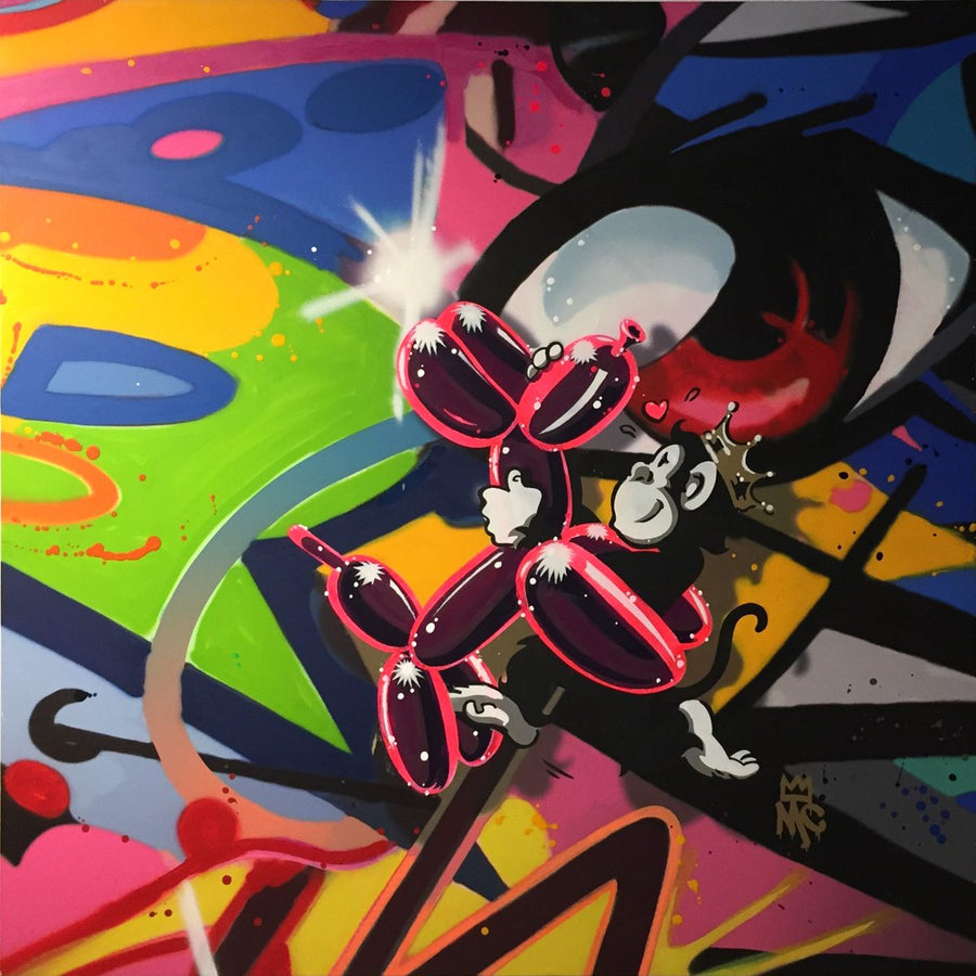 Chimplyoons (Tribute to Jeff Koons)