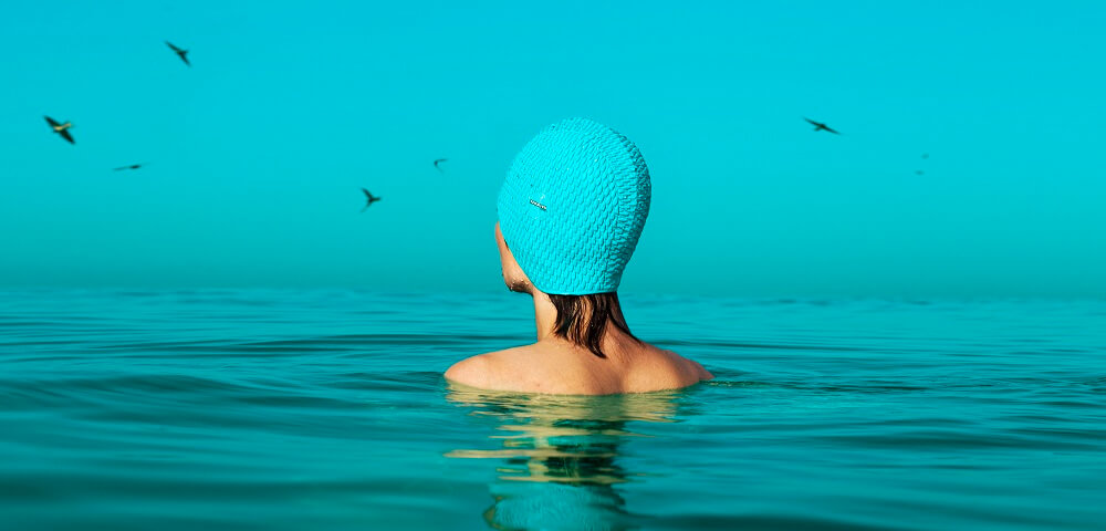 Blue Head in the Sea