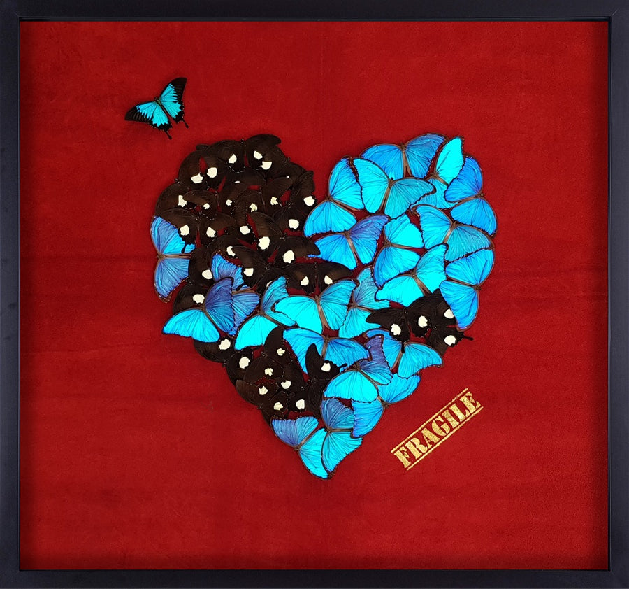 Butterfly Heart Red II