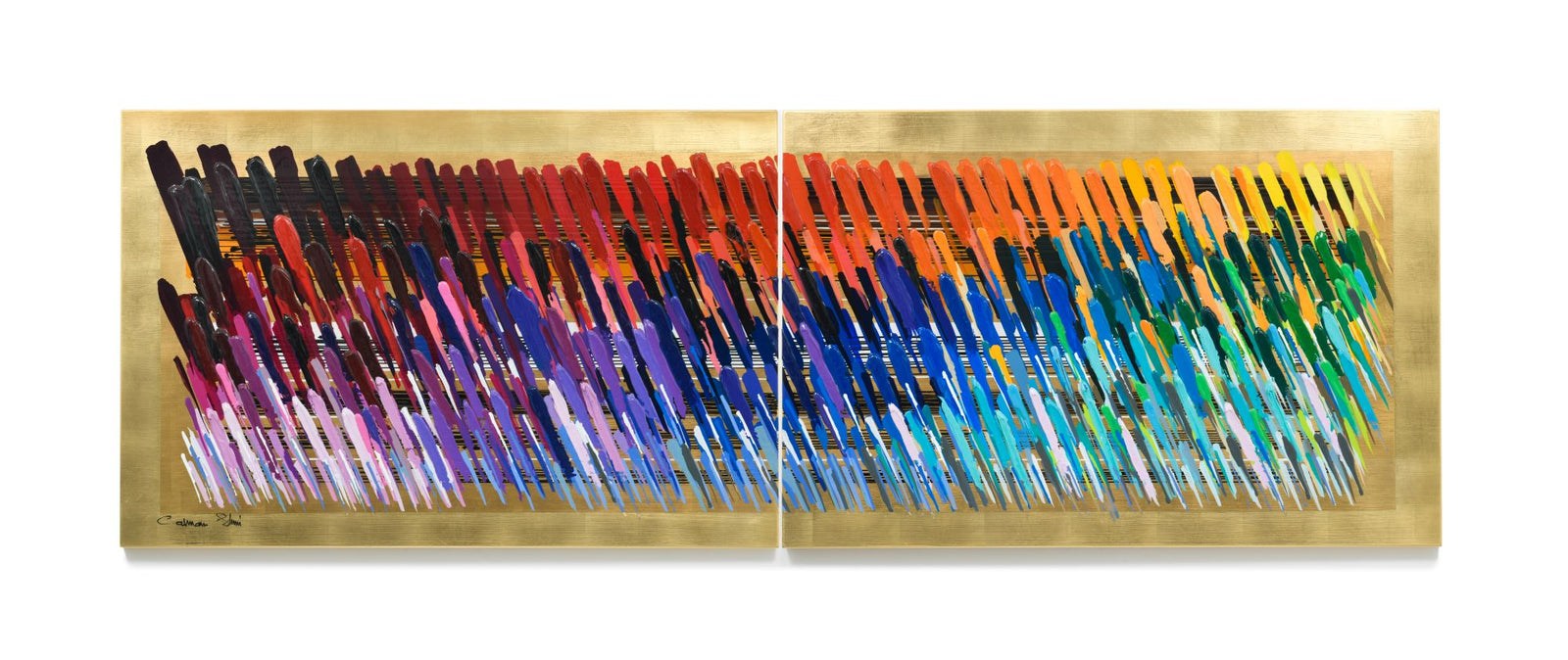 Golden Notes (Diptych)