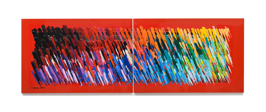 Red Notes - Hot Sounds (Diptych)