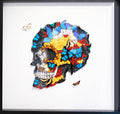 Butterfly Skull Profile - Left White