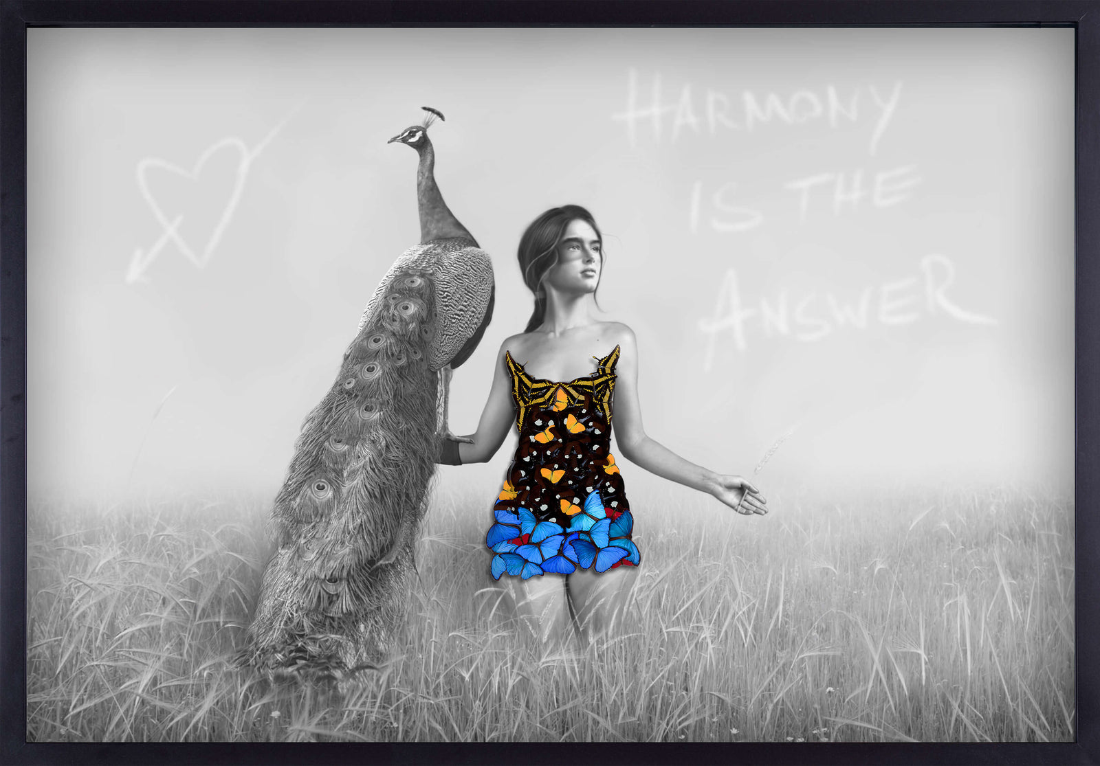 A Girl With a Peacock - Harmony