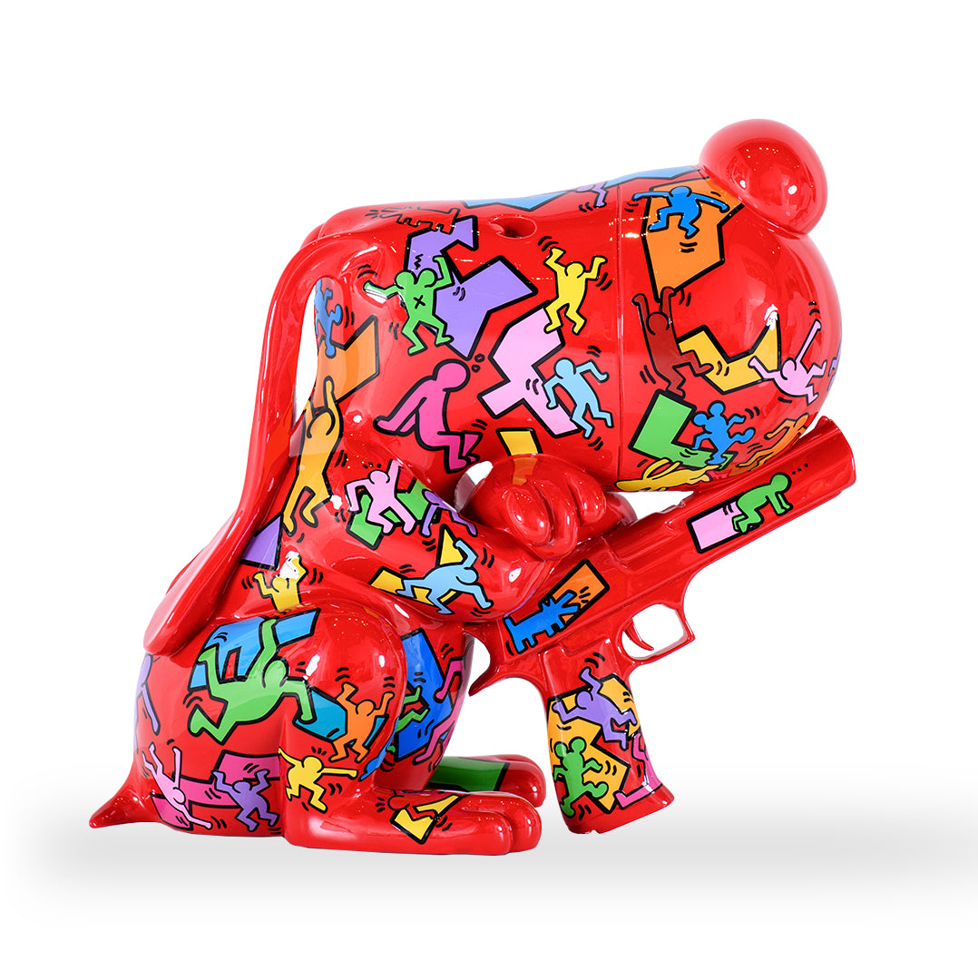 Pitchou cute 90 "Keith"(Tribute to Keith Haring)