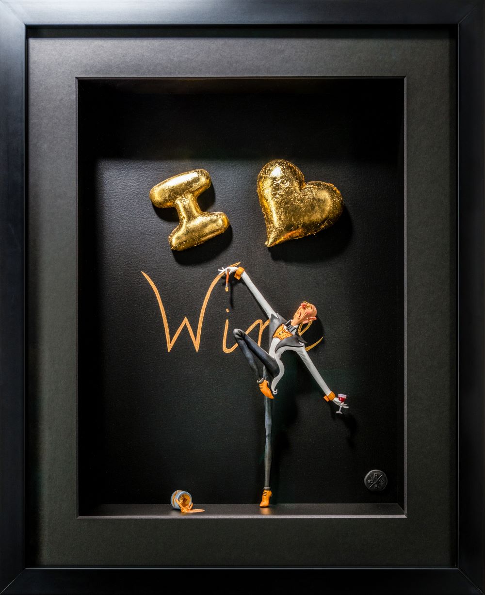 I Love Wine- Gold