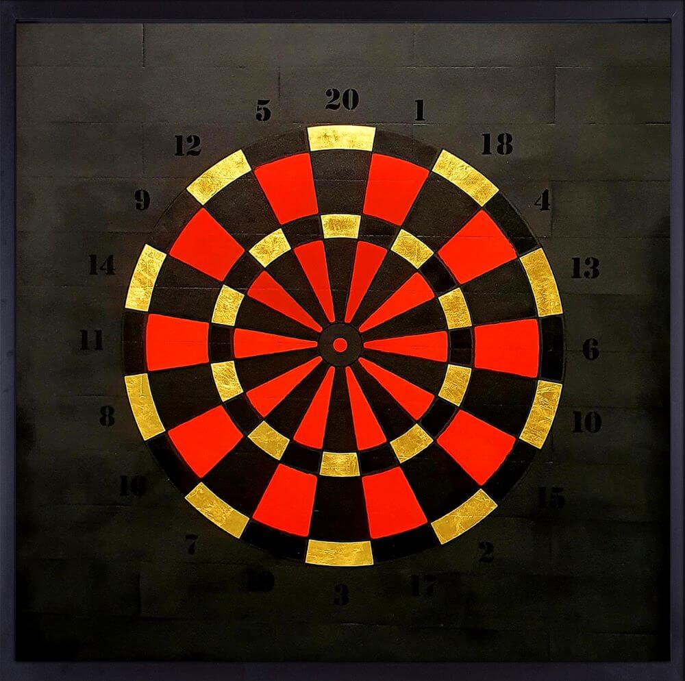 Target Red 24K Gold & Black