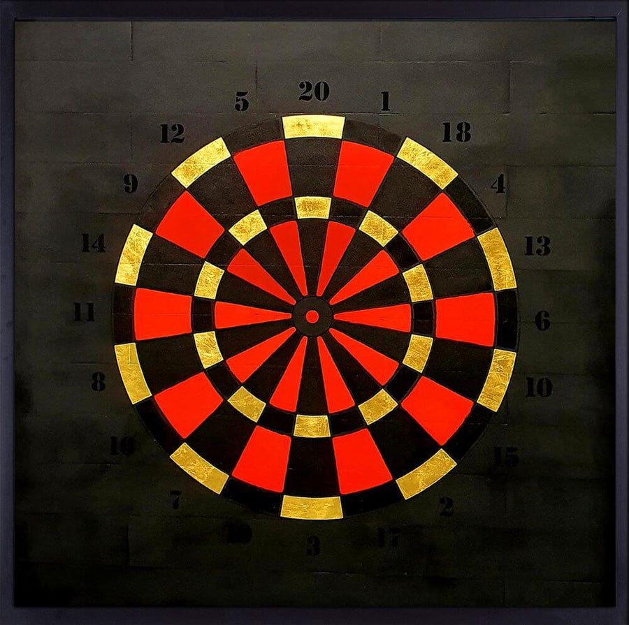 Target Red 24K Gold & Black