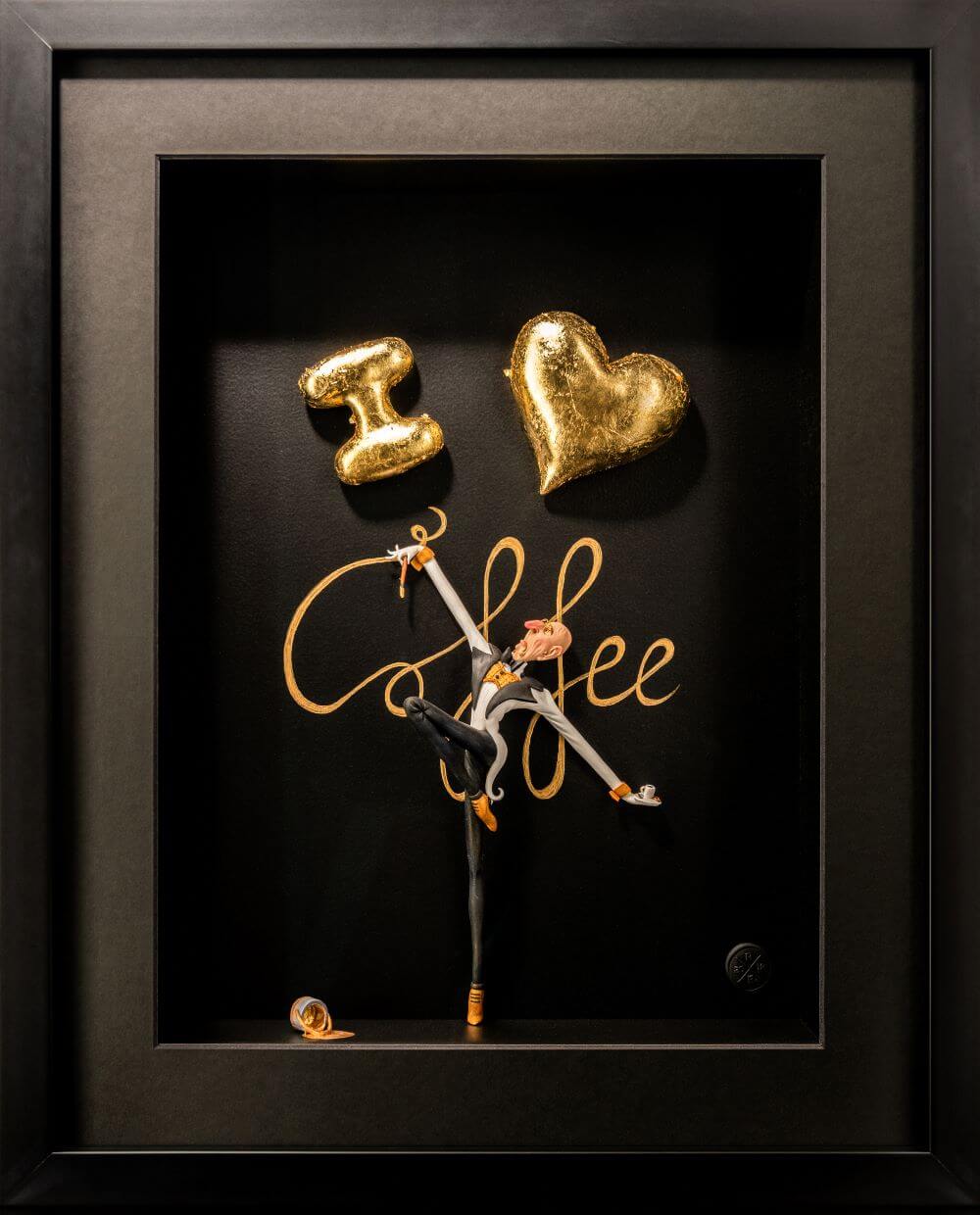 I Love Coffee Gold - Mini