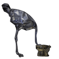 Ostrich Golden Fountain Silver