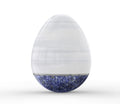Blanco Macael Brazilian Blue Granite - Silver Egg