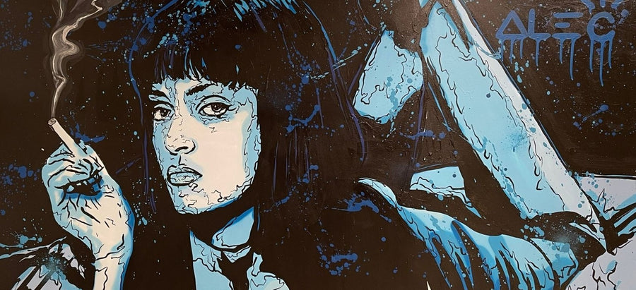 Blue Uma Thurman Pulp Fiction