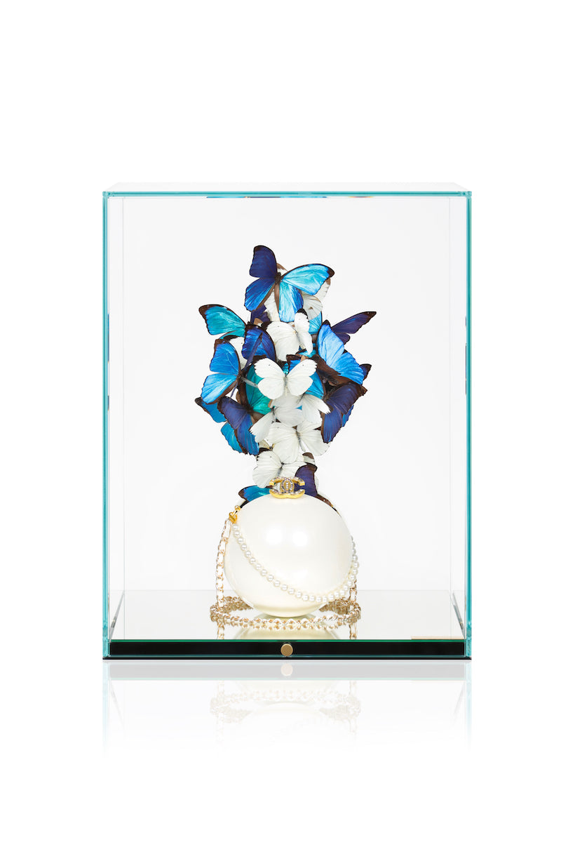 Chanel White Pearl - White & Blue