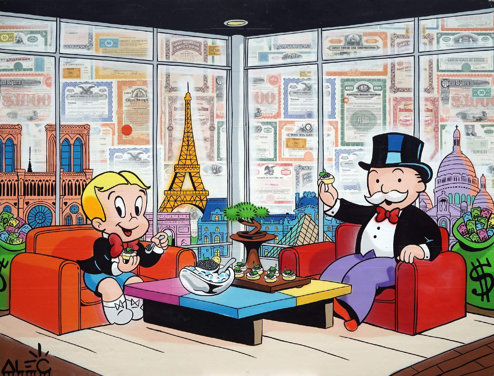 Richie and Monopoly Caviar in Paris Penthouse
