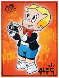Orange Richie Holding Camera Up