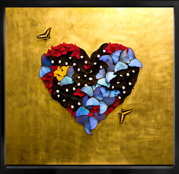 Butterfly 24K Golden Heart