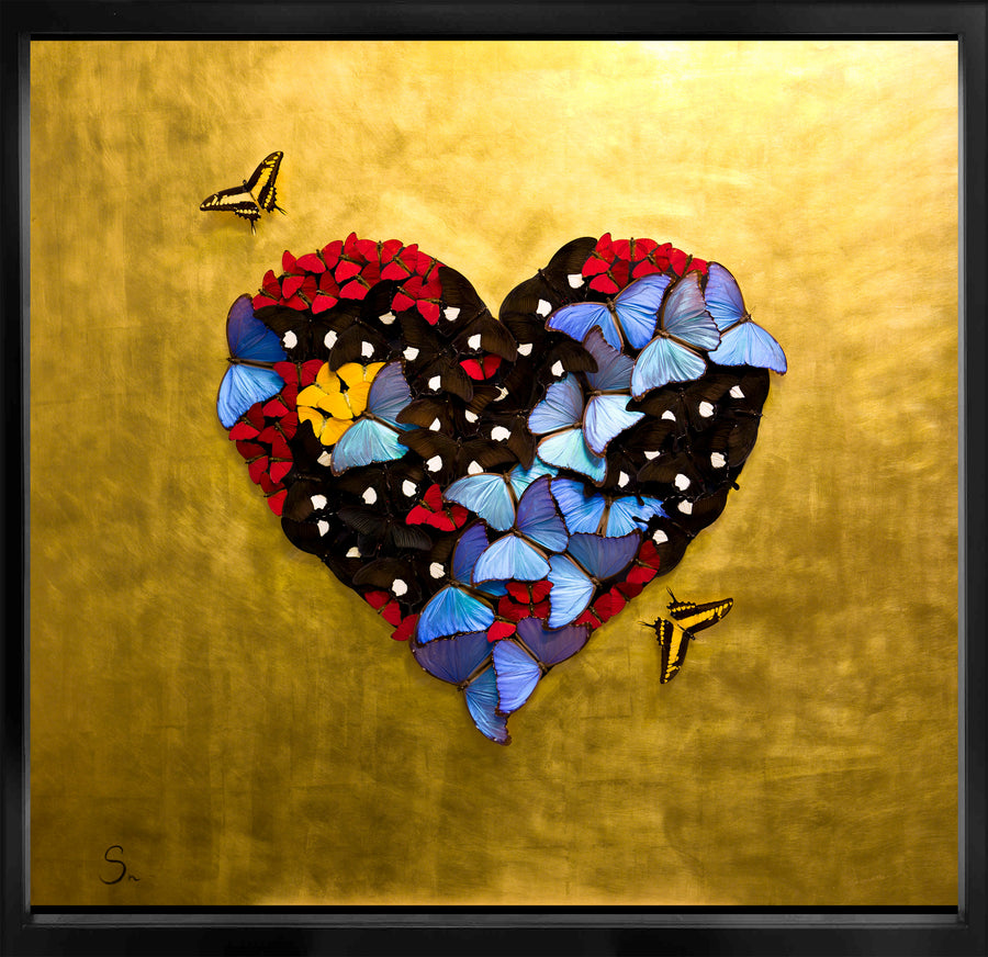 Butterfly 24K Golden Heart