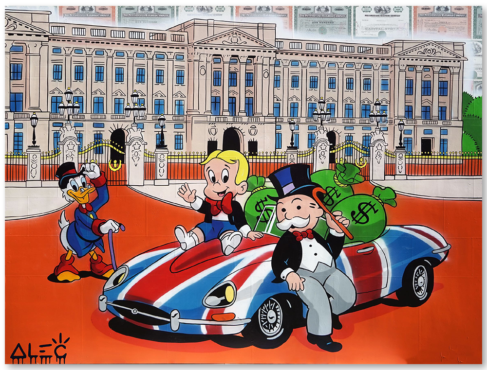 $ Team UK Car Parked Outside Buckingham Palace