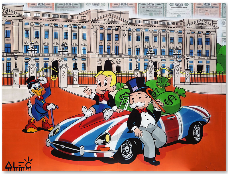 $ Team UK Car Parked Outside Buckingham Palace