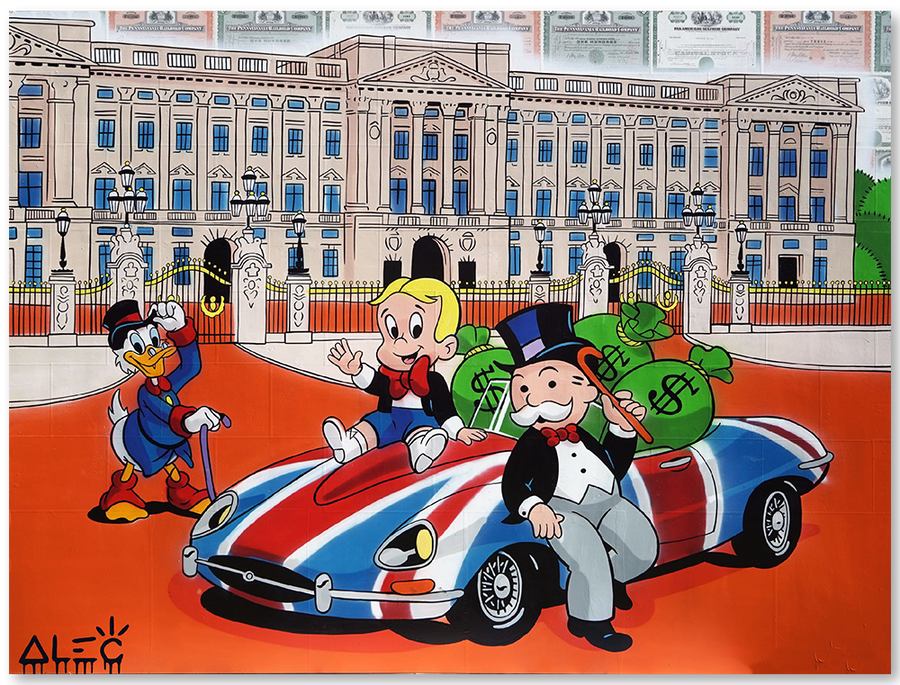 $ Team UK Car Parked Outside Buckingham Palace