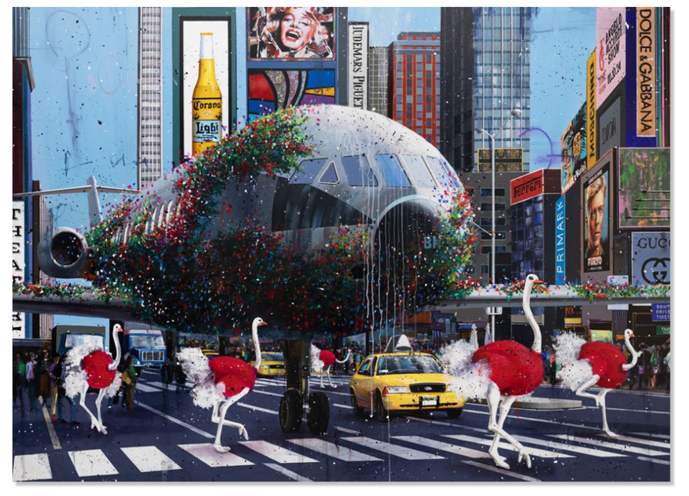 Flower Airplane in NYC