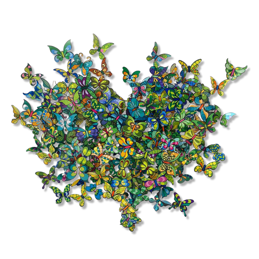 My Heart is all a Flutter Colors Green