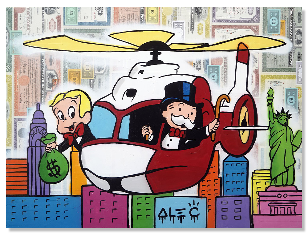 Monopoly and Richie Helicopter Over NYC