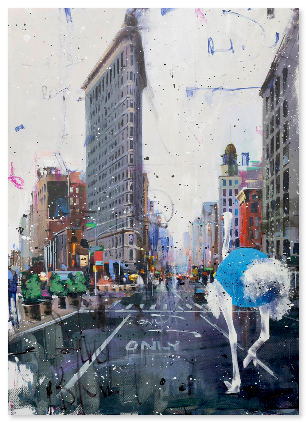 Blue Ostrich on Fifth