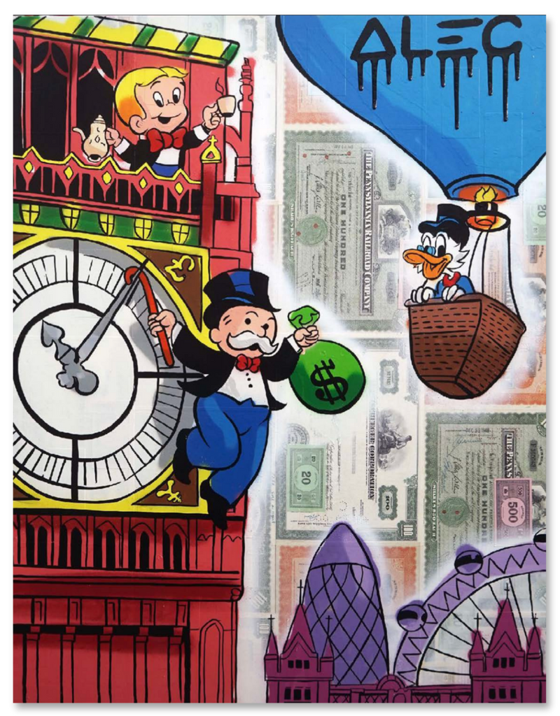 $ Team in London Hanging on Big Ben