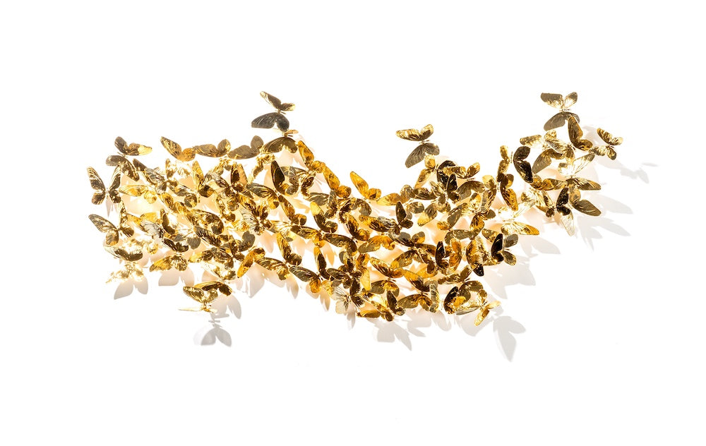 Butterflies golden wave